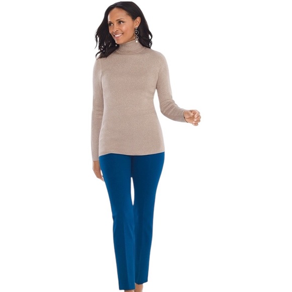 Chico's Lurex Turtleneck - Picture 3 of 8